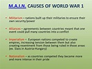 Causes Of World War 1 Worksheet
