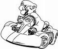 Mario Kart Para Colorear
