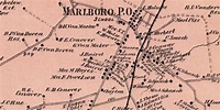 Beautifully restored map of Marlboro, NJ from 1873 - KNOWOL