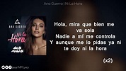 Ni la hora (Letra) - Ana Guerra ft Juan Magan - YouTube