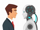 Human vs robot | People Illustrations ~ Creative Market