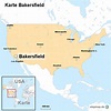 StepMap - Karte Bakersfield - Landkarte für USA