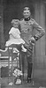 El Infante Fernando de Baviera en uniforme de Cazadores de Lusitania y su hijo Luis Alfonso de ...