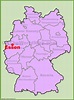 Essen location on the Germany map - Ontheworldmap.com