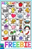 Printable Alphabet Chart For Preschool - EduForKid