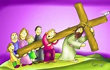 dibujos de Jesús para niños creyentes | Via crucis para niños, Imagen ...