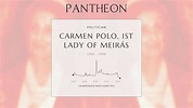 Carmen Polo, 1st Lady of Meirás Biography - Spanish noble (1900–1988 ...