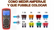 Como Medir Amperios,Para Colocar Fusibles - YouTube