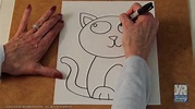 Teaching Kids How to Draw: How to Draw a Kitten - YouTube