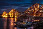 The Forth Bridge by night. Pic: Ian McCracken | Forth bridge, World ...