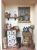 Miniature garden scene in a recycled woden box.OOAK handmade rustic ...