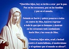Santa María Destello Celestial: Mensaje de la Santísima Virgen en ...
