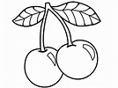 Cherry coloring pages to download and print for free