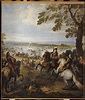 Joseph Parrocel | Passage du Rhin par l'armée de Louis XIV, à Tholhuis ...