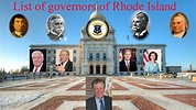 List of governors of Rhode Island - YouTube