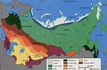 Eastern Siberian Taiga: Maps and location of taiga