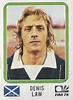 Denis Law of Scotland. 1974 World Cup Finals card. Soccer Cards ...