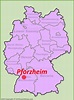 Pforzheim location on the Germany map