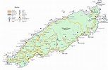 Tourist and Road map of Tobago - tobago • mappery