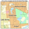 Aerial Photography Map of Forest Lake, IL Illinois