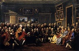 In the Salon of Madame Geoffrin in 1755 by LEMONNIER, Anicet-Charles-Gabriel