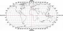 Latitude-Longitude Outline Map - Worldatlas.com