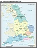 The Anglo-Saxon Kingdoms, CA. 800 - Vivid Maps | Anglo saxon kingdoms ...