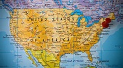 Mapa político de Estados Unidos con nombres