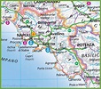 Large map of Campania