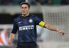 Inter Milan VP Javier Zanetti celebrates 2-1 Fiorentina win in Coppa Italia