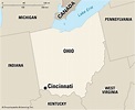 Cincinnati: location - Students | Britannica Kids | Homework Help