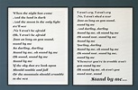 Stand By Me Lyrics Print 24 x 36 Druckbare Kunst Galerie Wandkunst ...