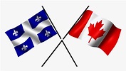 Quebec And Canada Flag, HD Png Download - kindpng