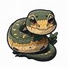 linda anaconda dibujos animados estilo 21638286 Vector en Vecteezy