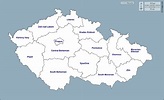 República Checa Mapa gratuito, mapa mudo gratuito, mapa en blanco ...