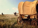 Covered Wagon on Prairie Digital Image - Etsy