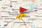Atlanta, GA, USA - Cities on Map Series 778624 Stock Photo at Vecteezy