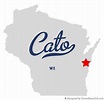 Map of Cato, WI, Wisconsin