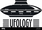 La ufología logotipo BARCO. Simple ilustración de la ufología buque ...
