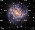 Sur de la Galaxia Remolino (M83), una imagen compuesta. El centro ...