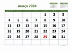 Calendário Março 2024 | WikiDates.org