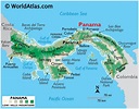 Panama Large Color Map - Central America Countries, Color Map of Panama