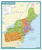 Northeast USA Wall Map | Maps.com.com