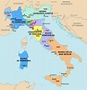 Italia 1870 Cartina