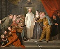 Antoine Watteau - The Italian Comedians, probably 1720 | Rococo art ...