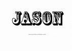 Jason Name Tattoo Designs | Names, Name coloring pages, Boss up quotes