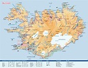Islandija - geografinių žemėlapių Islandija