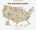 COMPLETE National Parks List 2024 (+ Printable MAP)