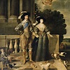 Carlos I y la reina Enriqueta María | Henrietta maria, Painting, Vintage artwork