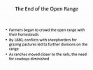 PPT - The End of the Open Range PowerPoint Presentation, free download ...